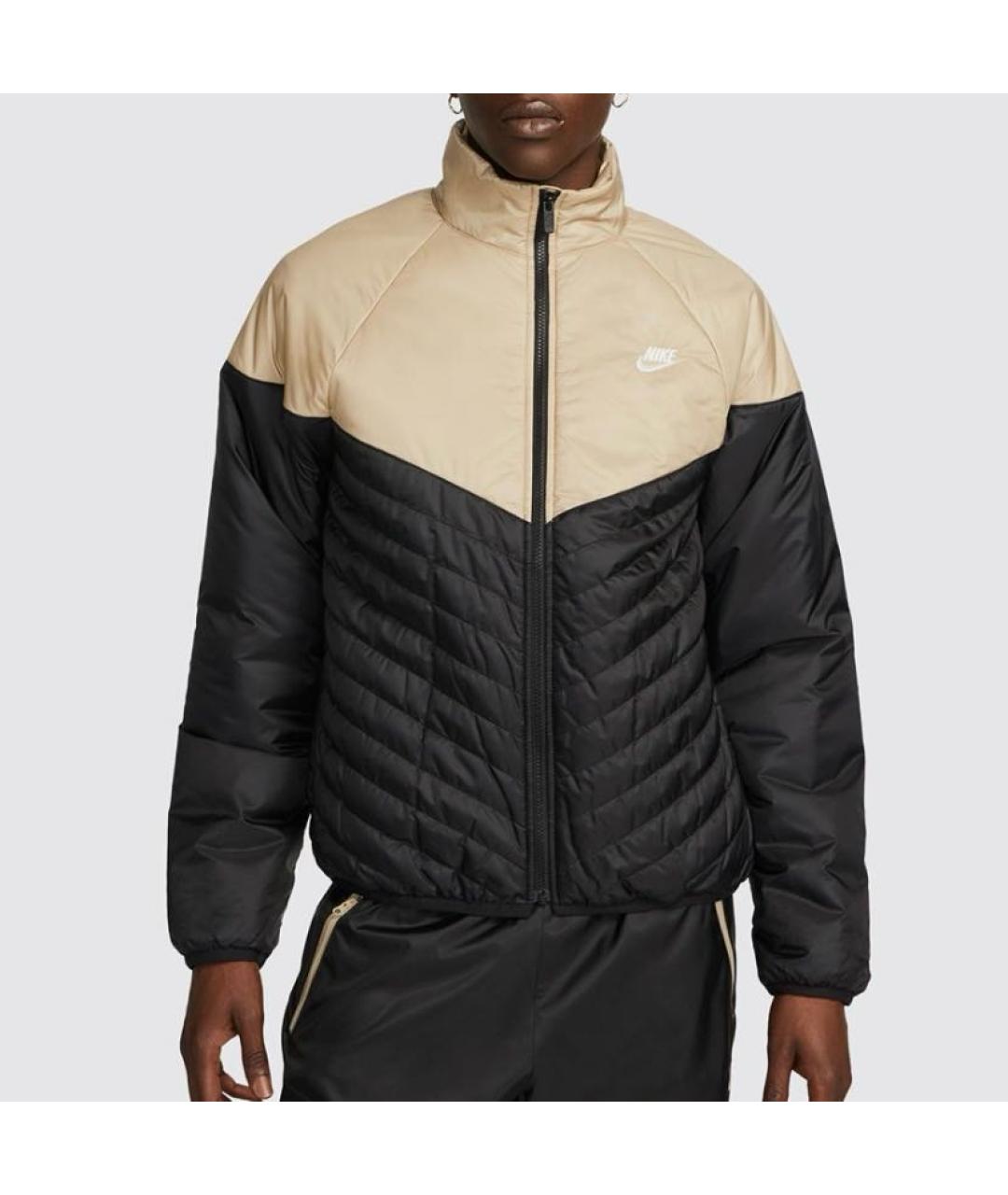 NIKE Бежевая полиэстеровая куртка, фото 2