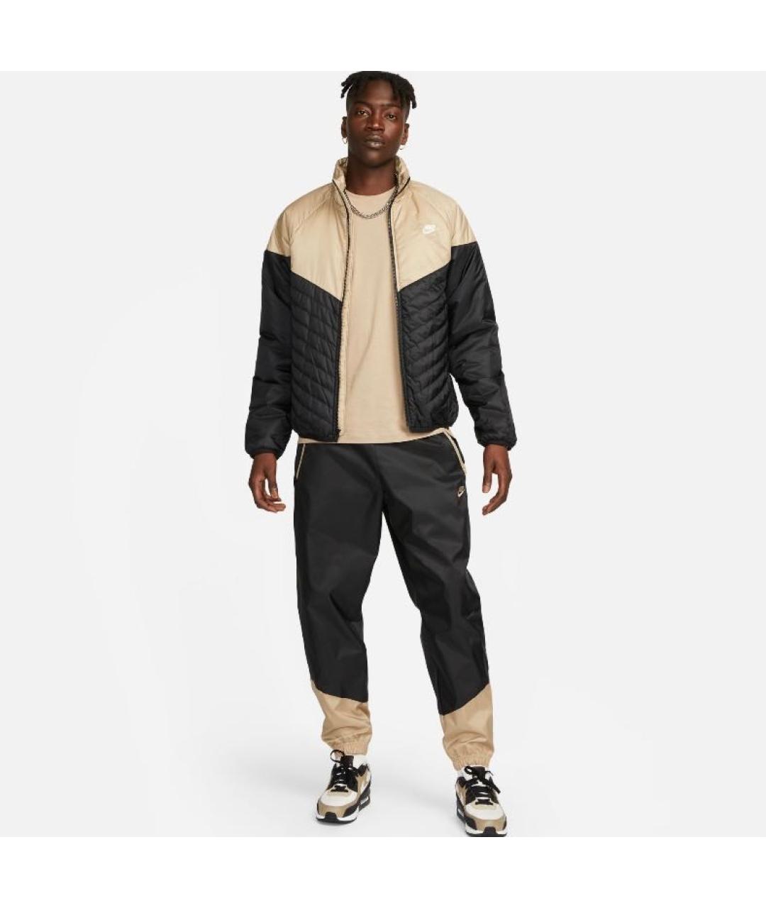 NIKE Бежевая полиэстеровая куртка, фото 3