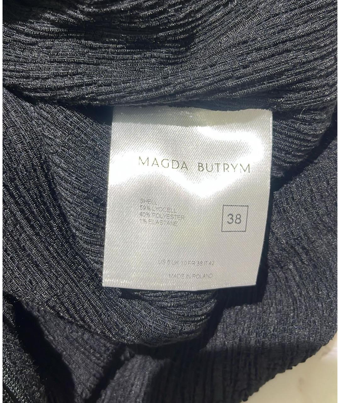 MAGDA BUTRYM Черное полиэстеровое коктейльное платье, фото 4