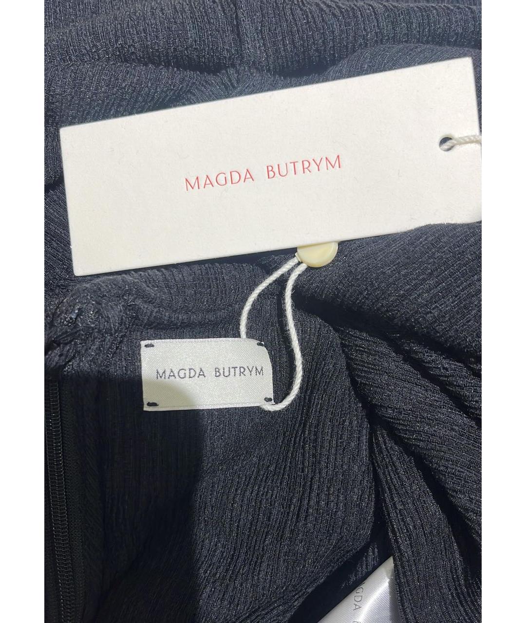 MAGDA BUTRYM Черное полиэстеровое коктейльное платье, фото 2