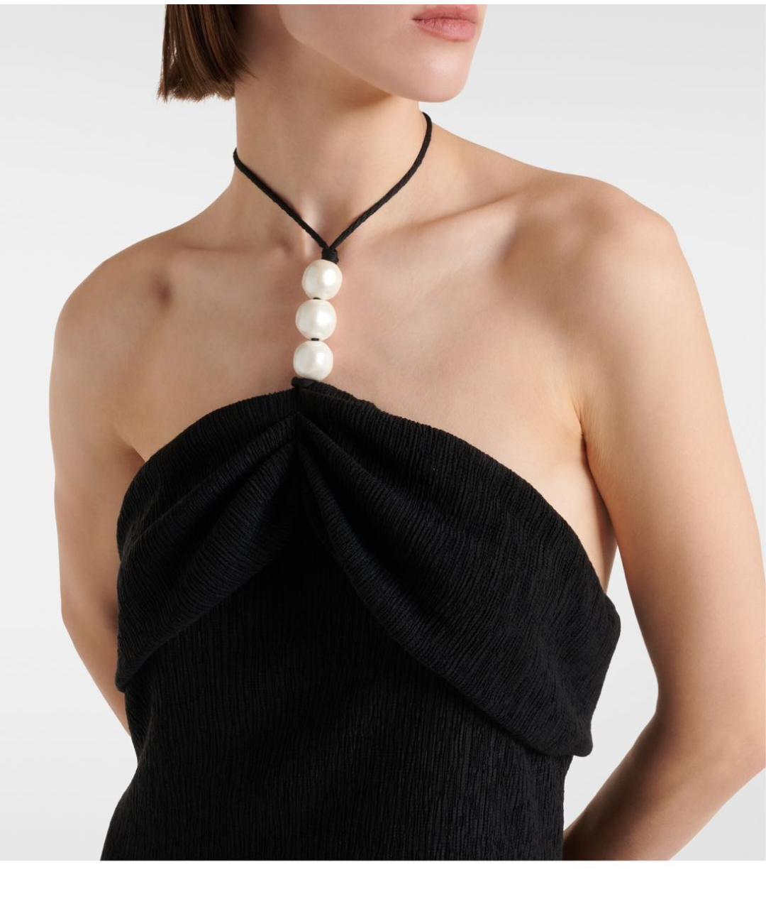 MAGDA BUTRYM Черное полиэстеровое коктейльное платье, фото 3