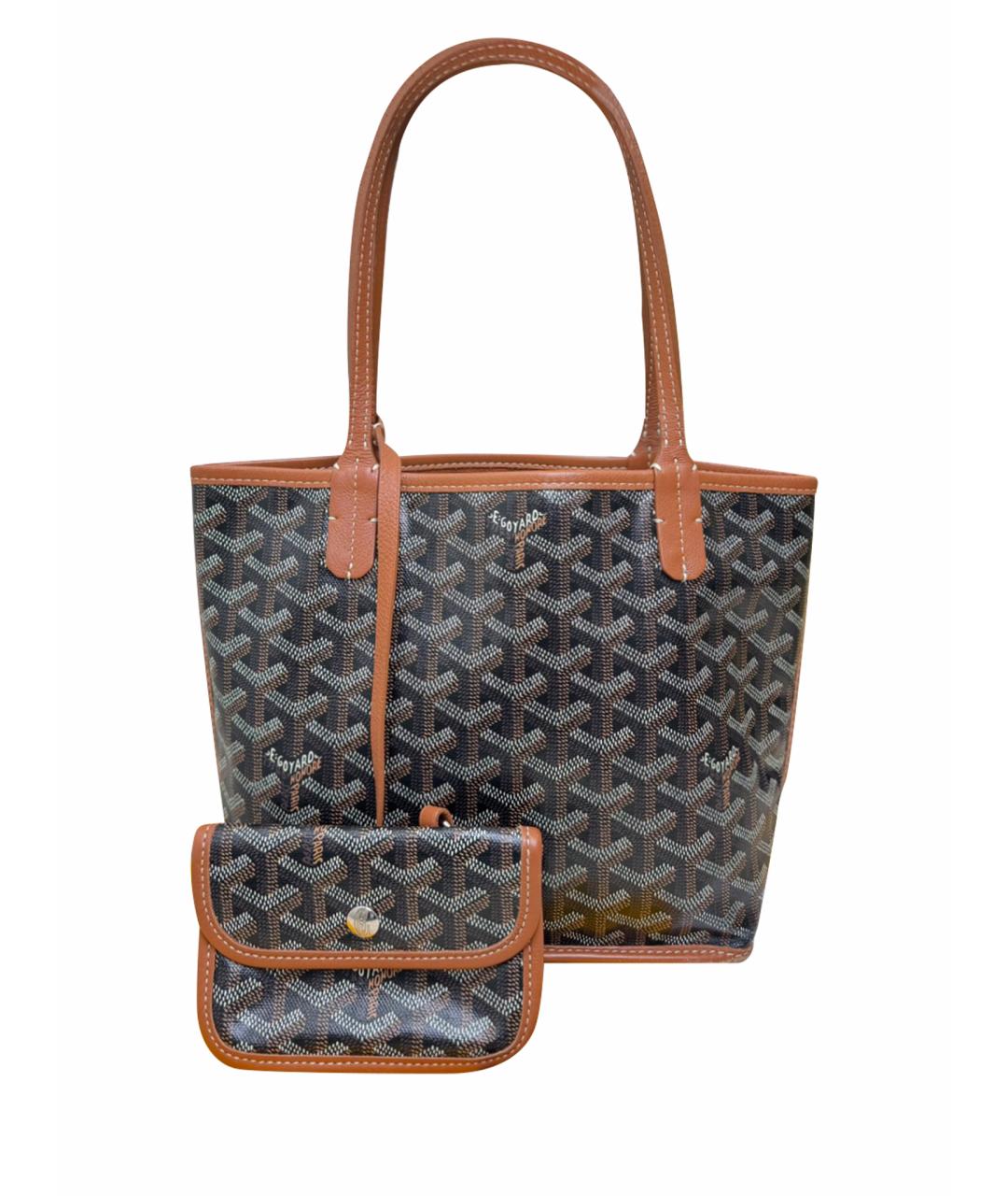 GOYARD Коричневая сумка тоут из искусственной кожи, фото 1