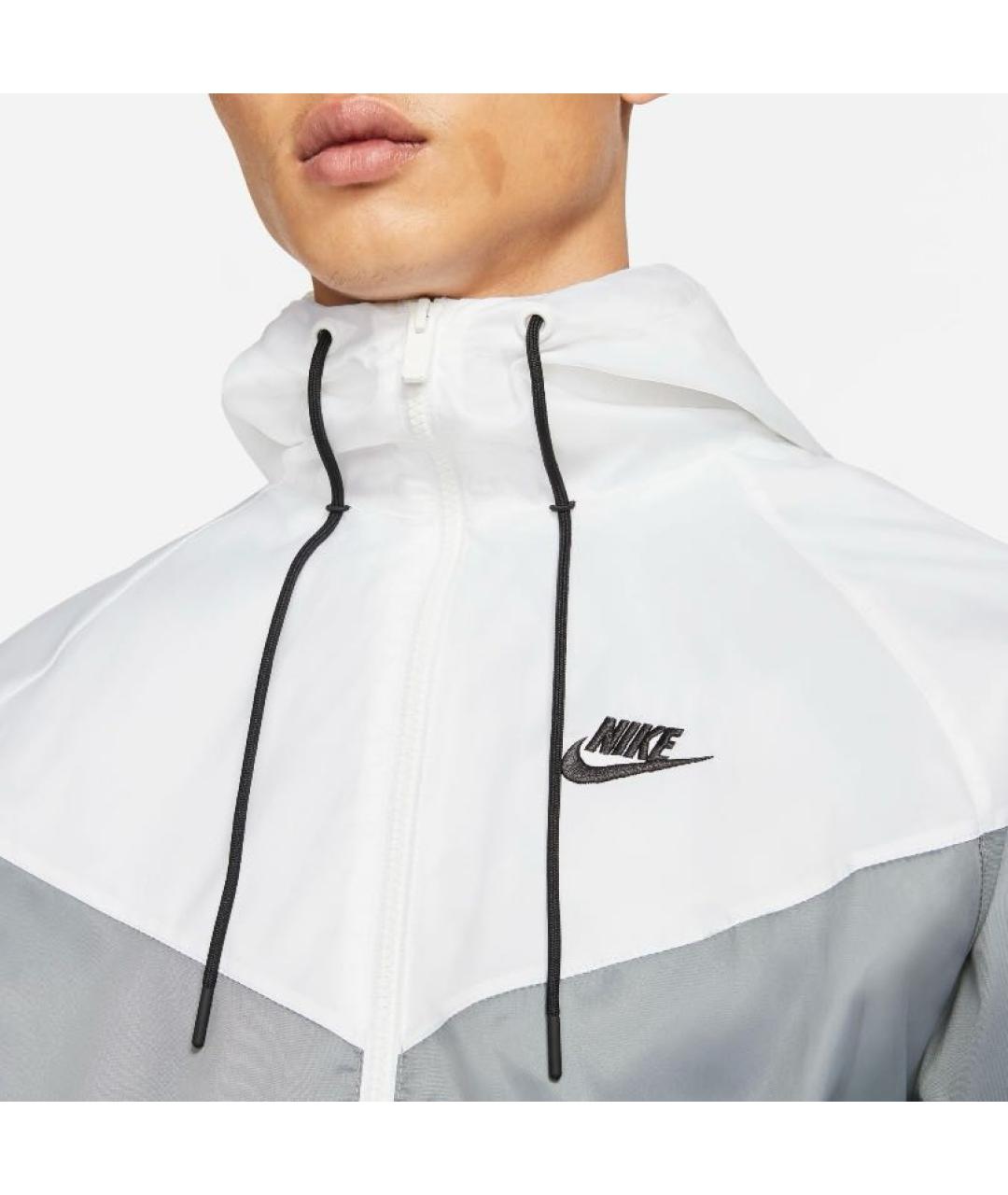 NIKE Серая полиэстеровая куртка, фото 4