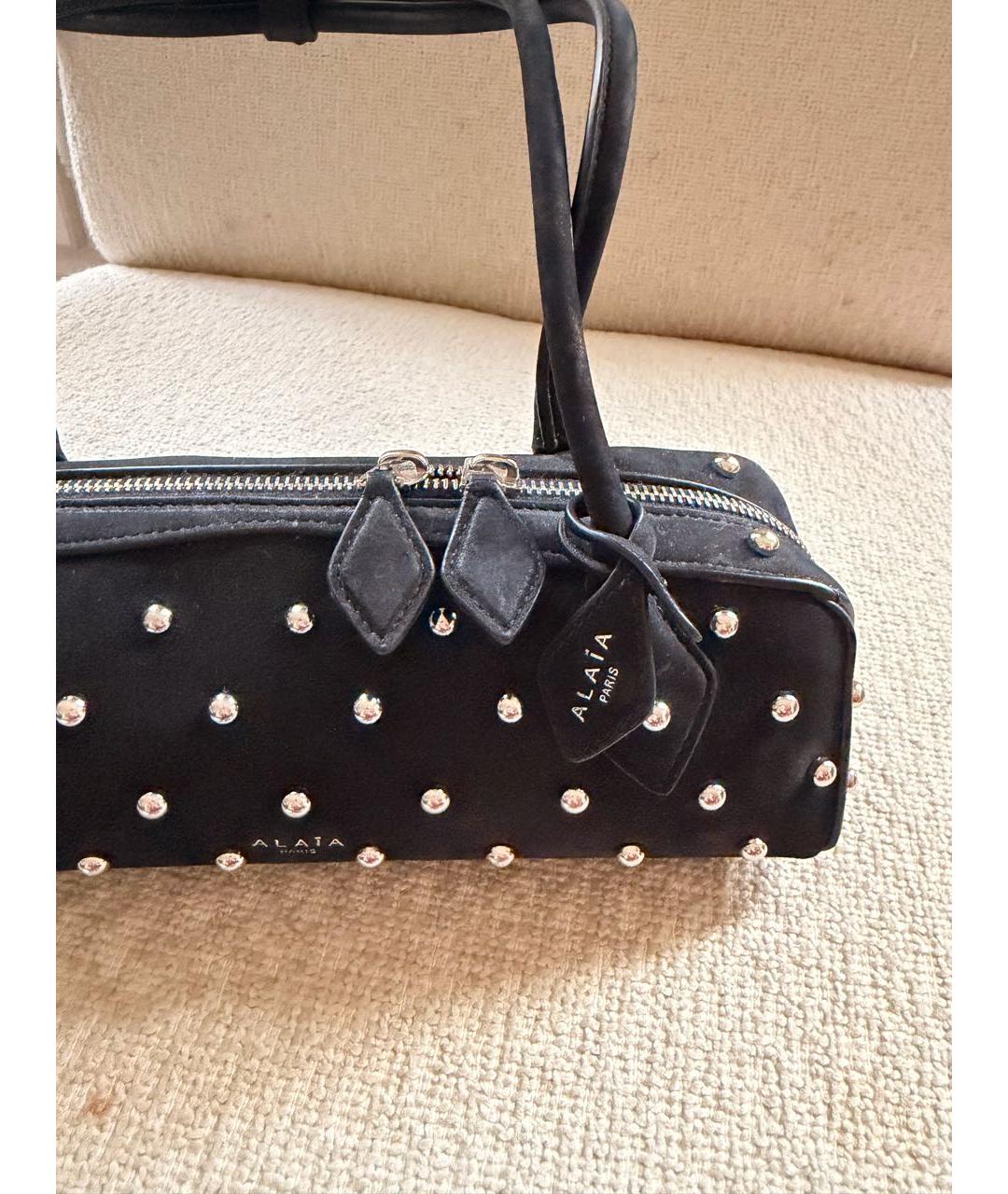 ALAIA Черная замшевая сумка через плечо, фото 5