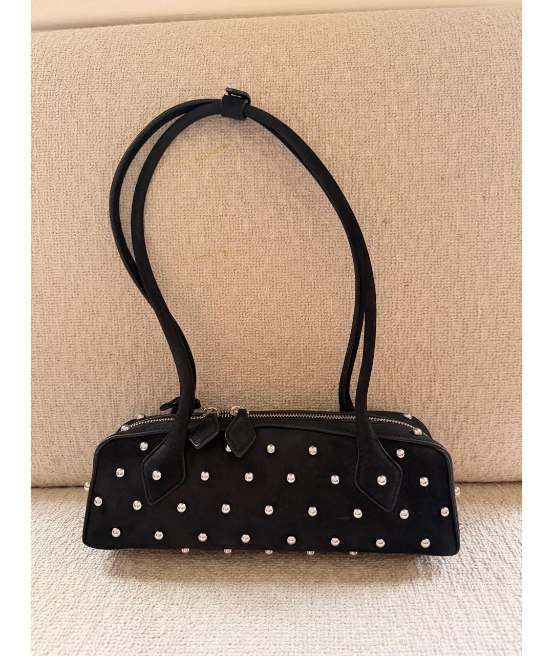 ALAIA Черная замшевая сумка через плечо, фото 3