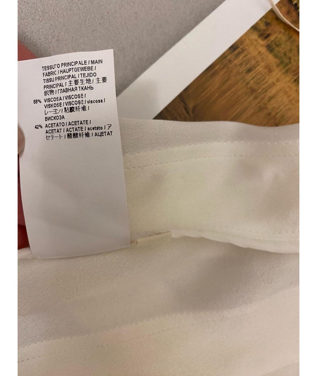 MARNI Белая вискозная юбка миди, фото 7