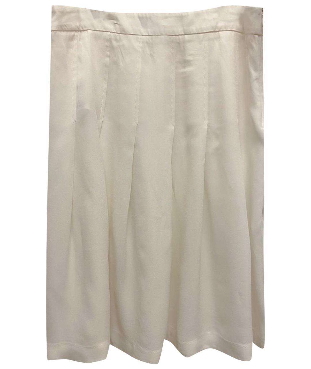 MARNI Белая вискозная юбка миди, фото 1