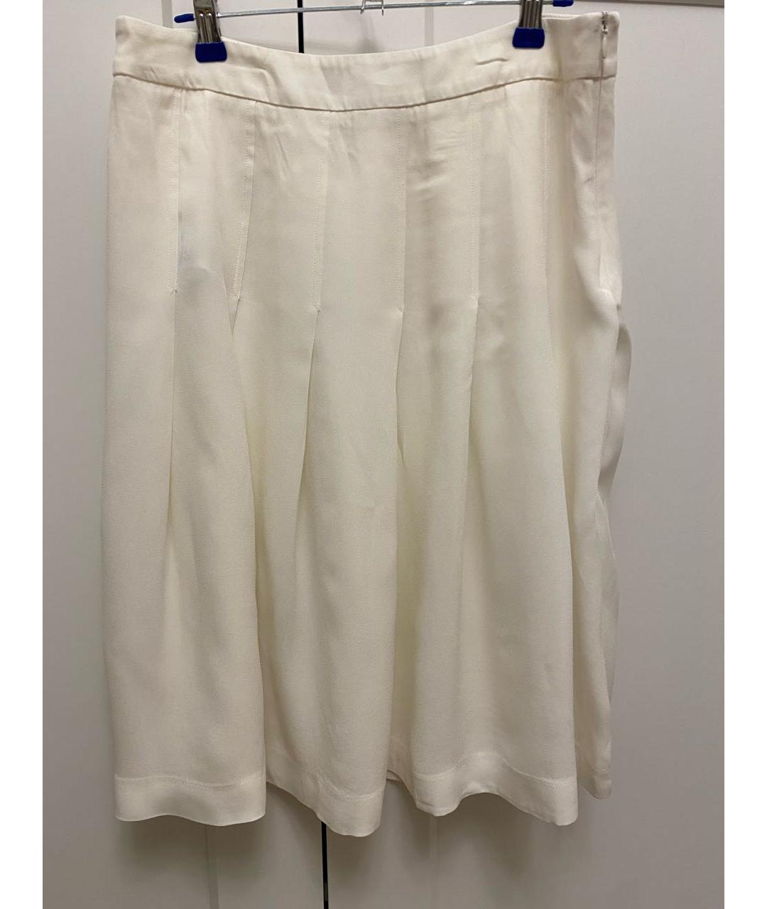 MARNI Белая вискозная юбка миди, фото 9