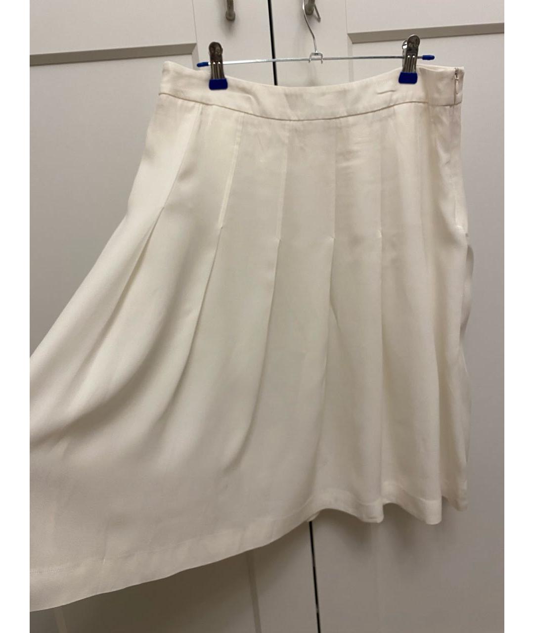 MARNI Белая вискозная юбка миди, фото 5