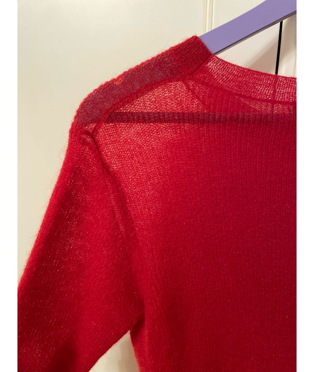 MAX MARA STUDIO Красный полиамидовый джемпер / свитер, фото 8