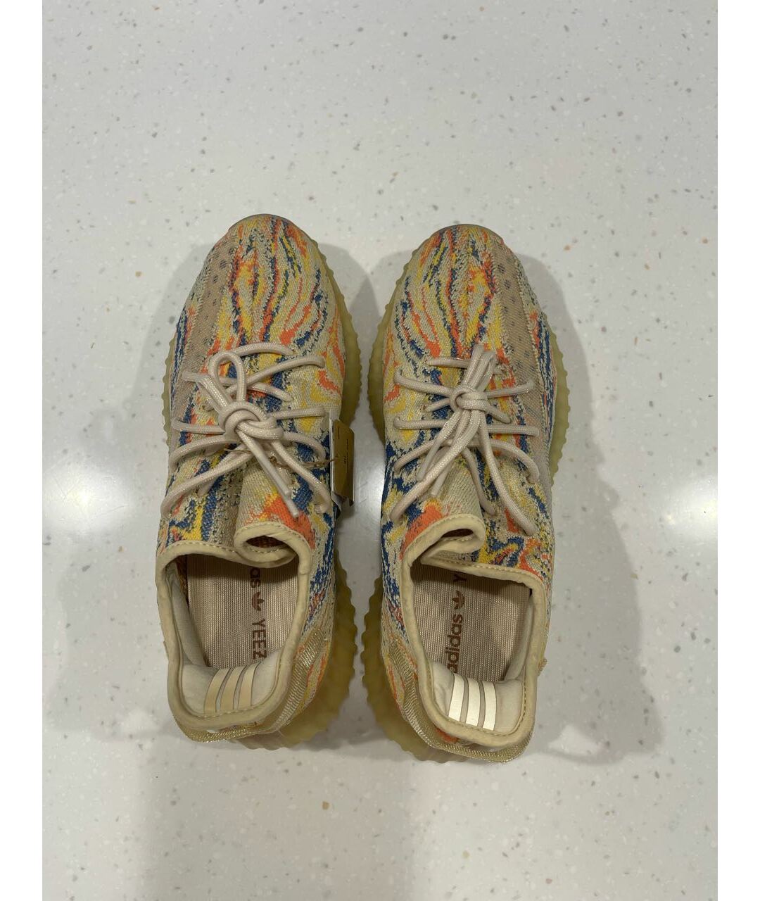ADIDAS YEEZY Мульти текстильные низкие кроссовки / кеды, фото 3