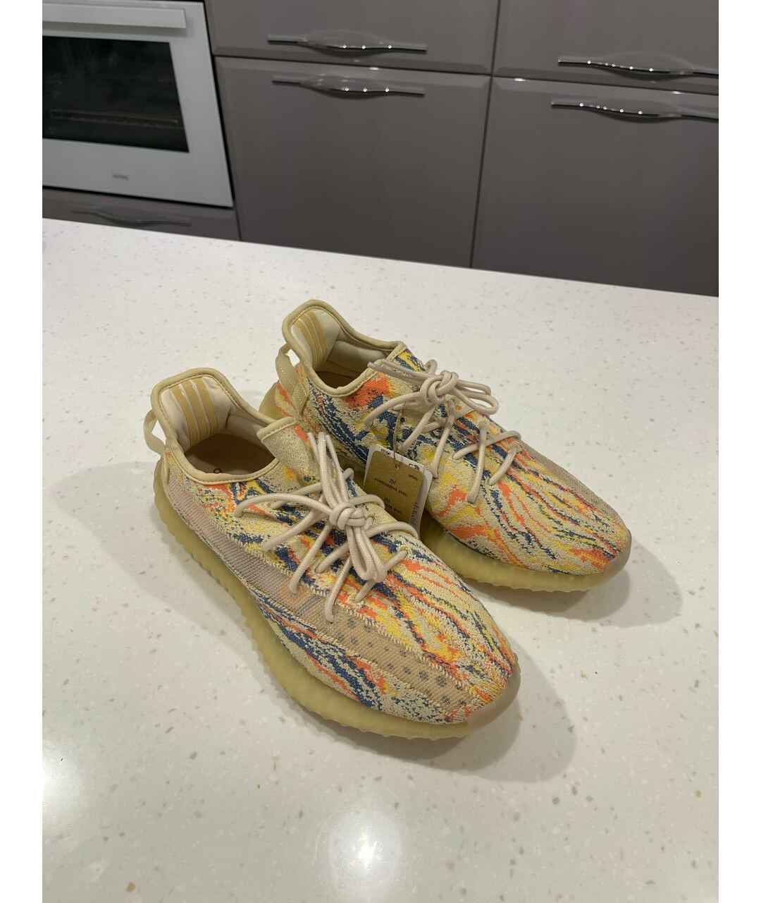 ADIDAS YEEZY Мульти текстильные низкие кроссовки / кеды, фото 5