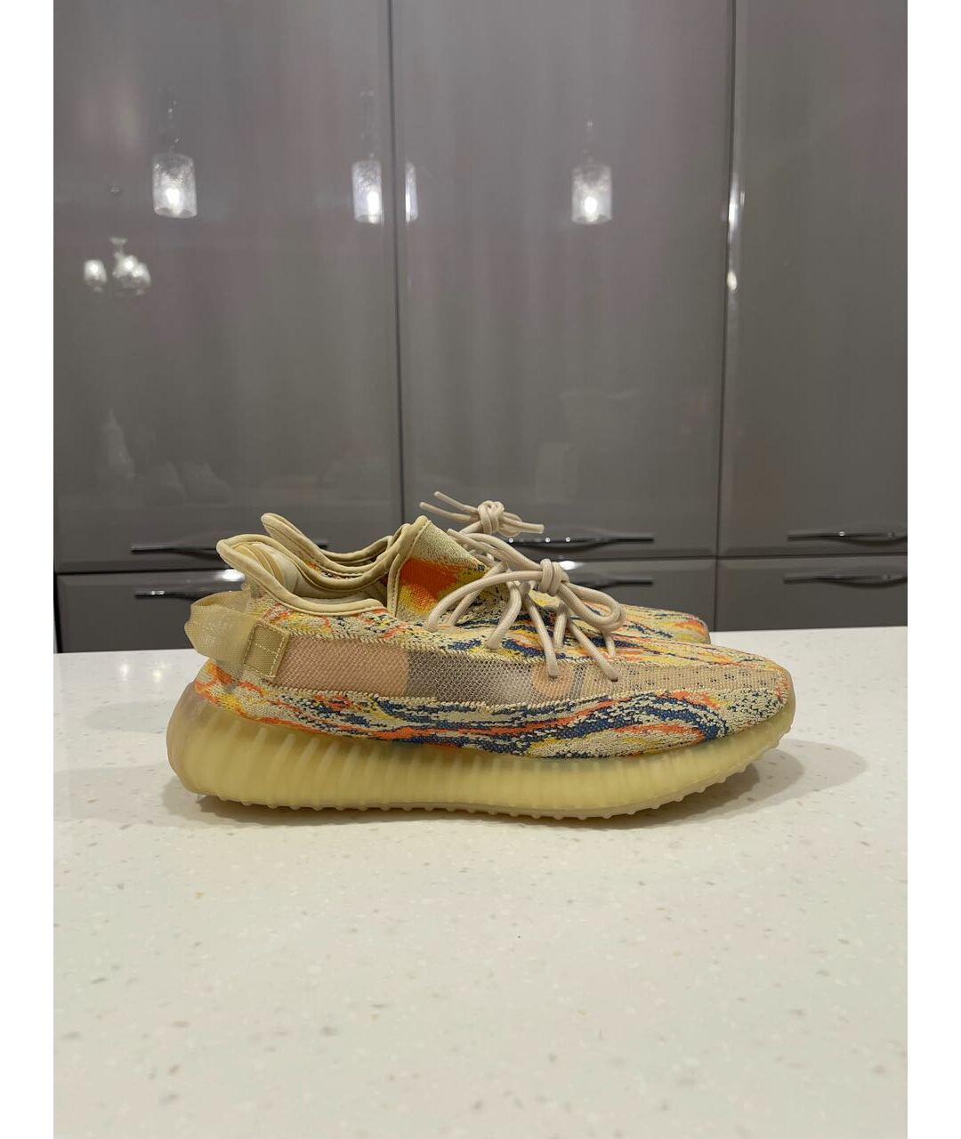 ADIDAS YEEZY Мульти текстильные низкие кроссовки / кеды, фото 6