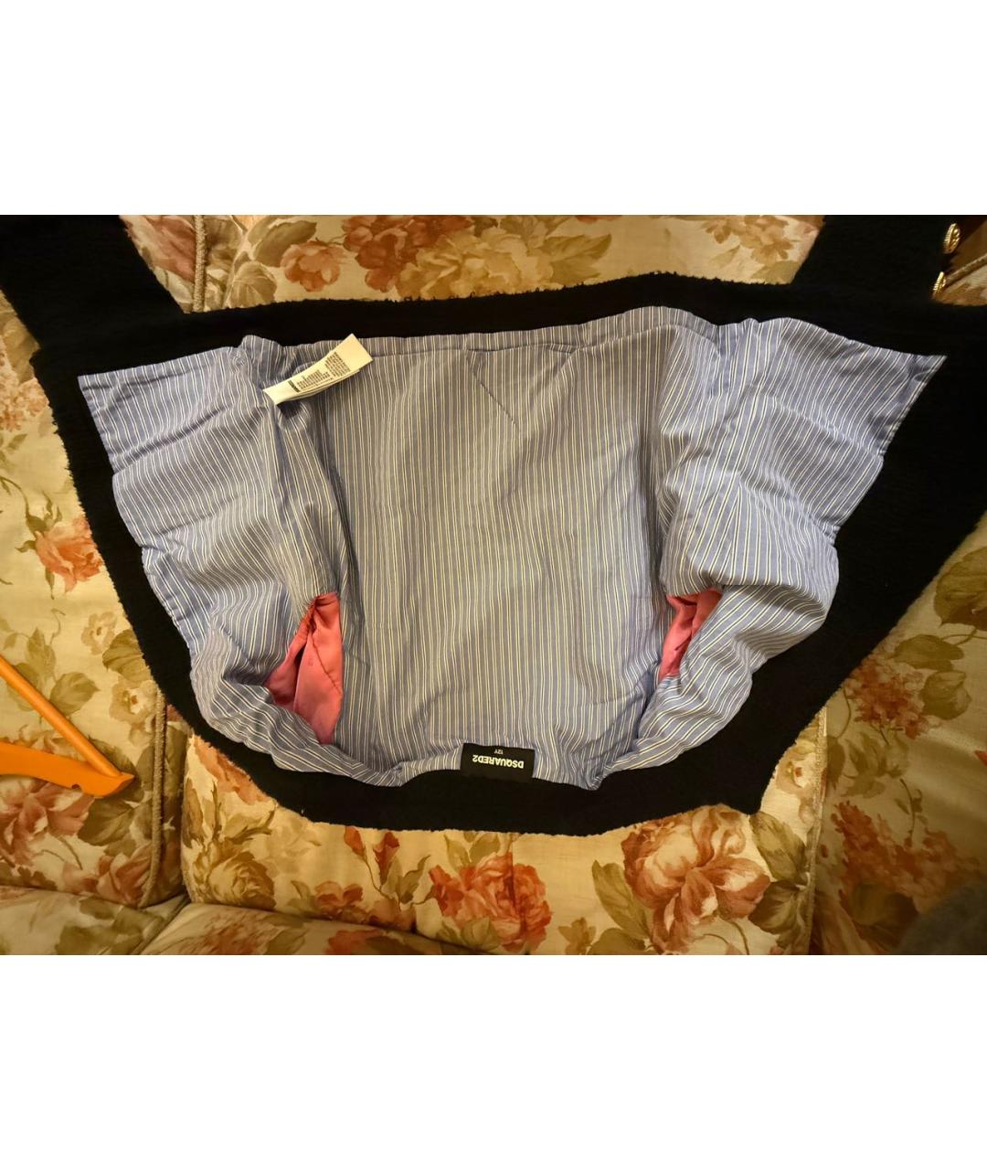 DSQUARED2 Черный хлопковый жакет / жилет, фото 8