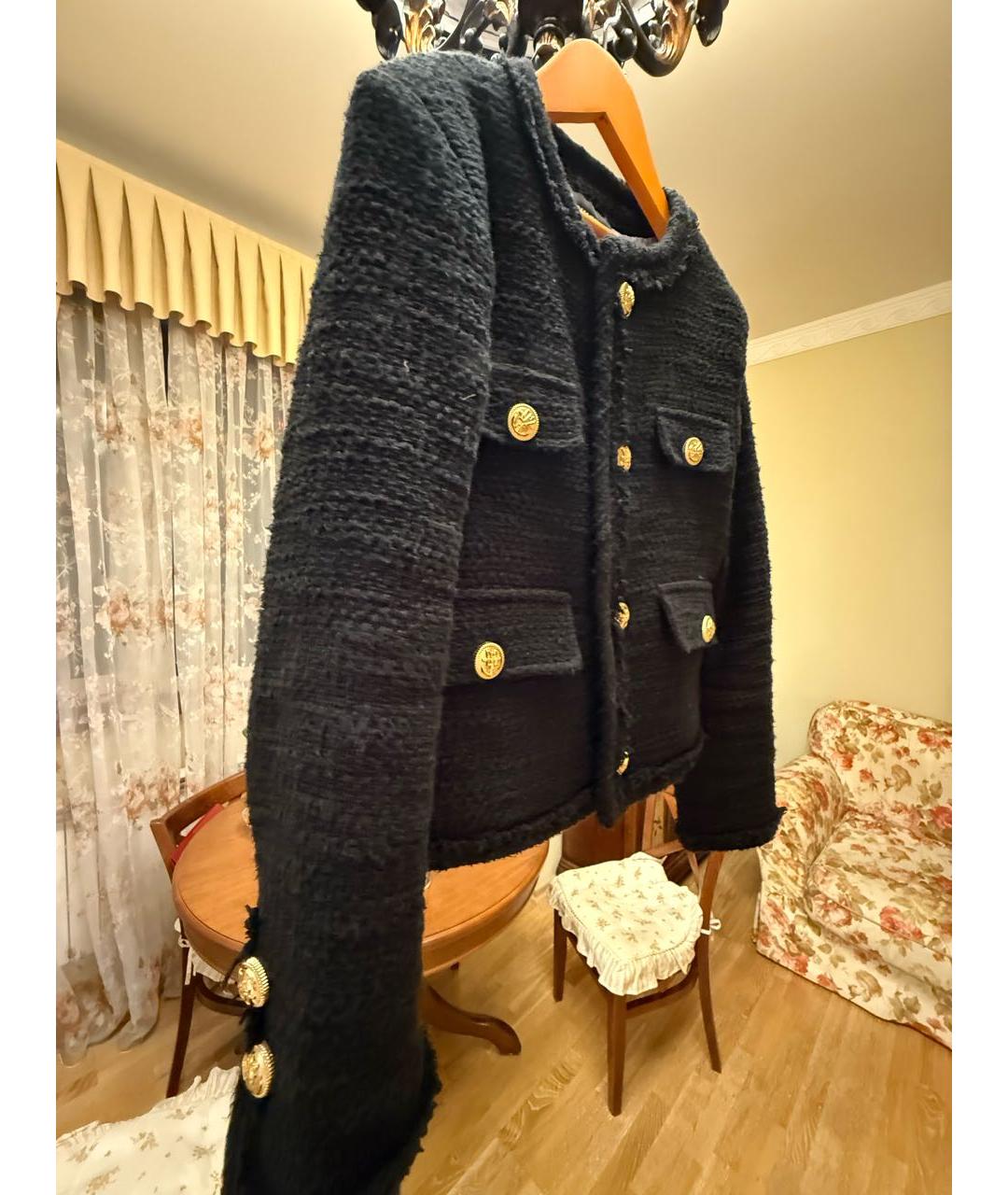 DSQUARED2 Черный хлопковый жакет / жилет, фото 5