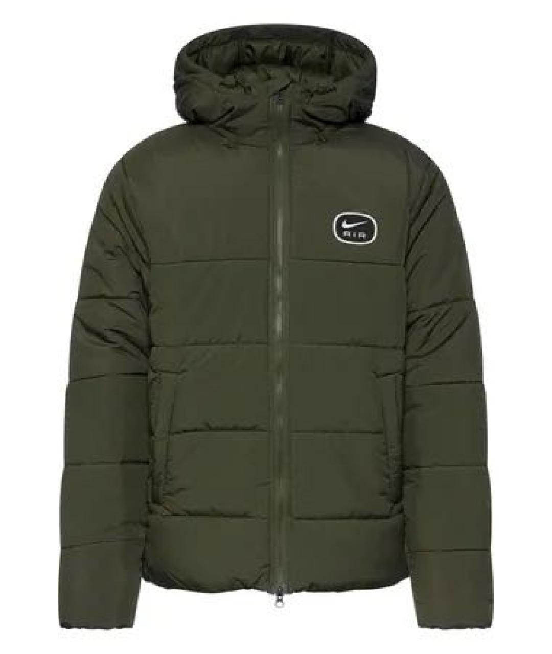 NIKE Хаки полиэстеровый пуховик, фото 1