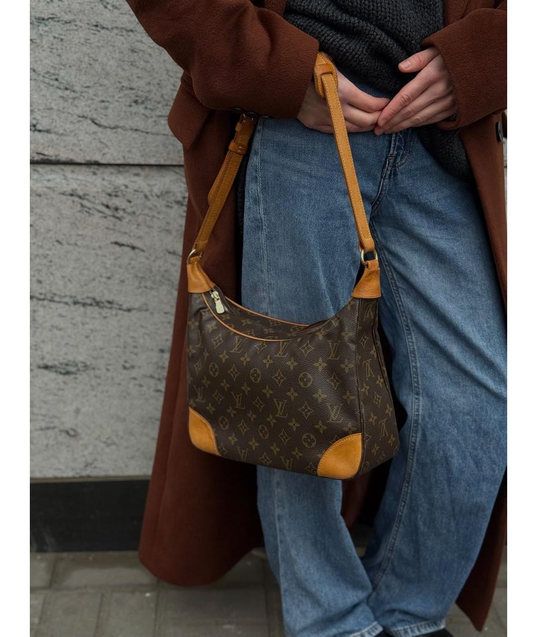 LOUIS VUITTON Коричневая сумка через плечо, фото 4