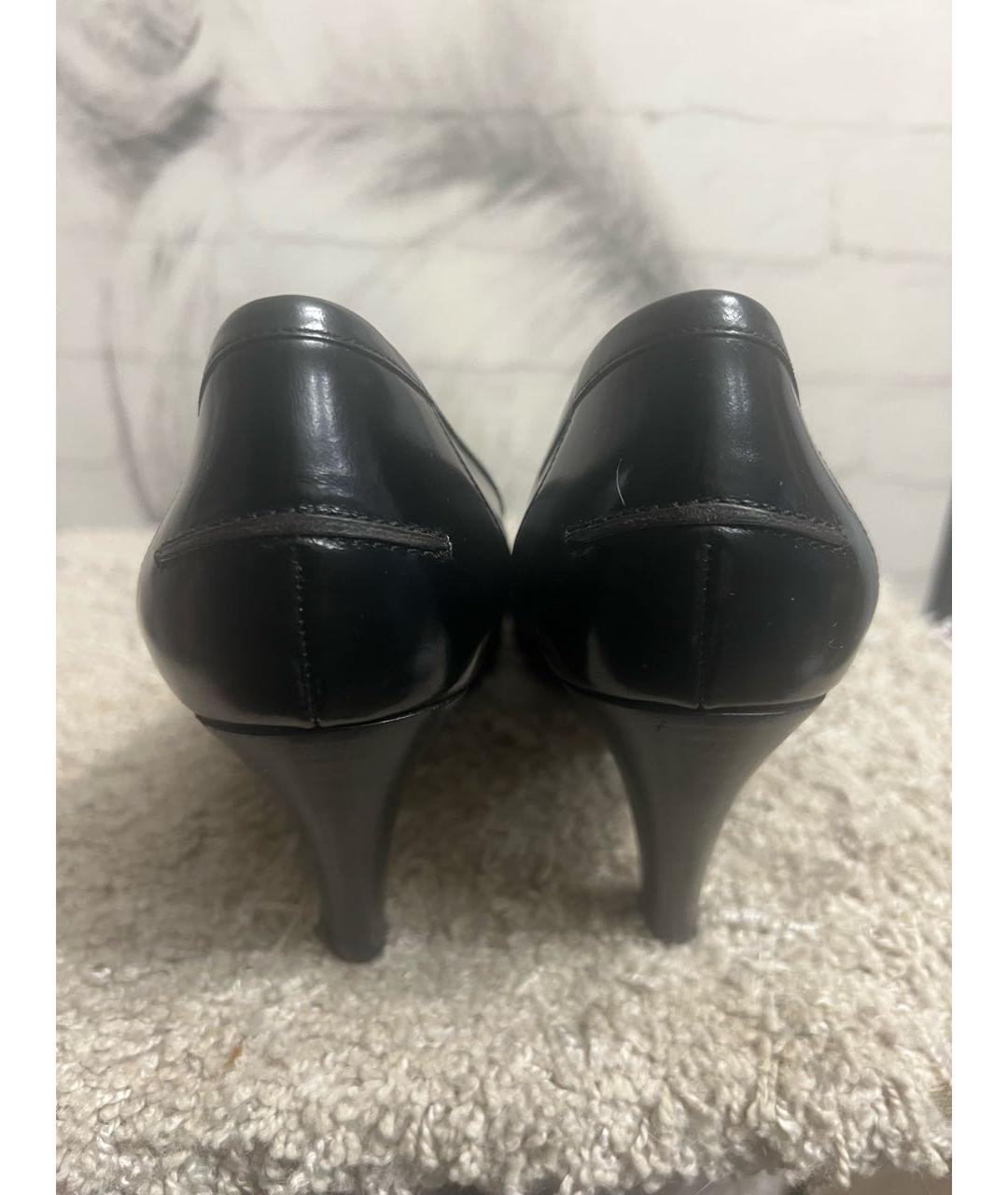 GUCCI Черные кожаные туфли, фото 4