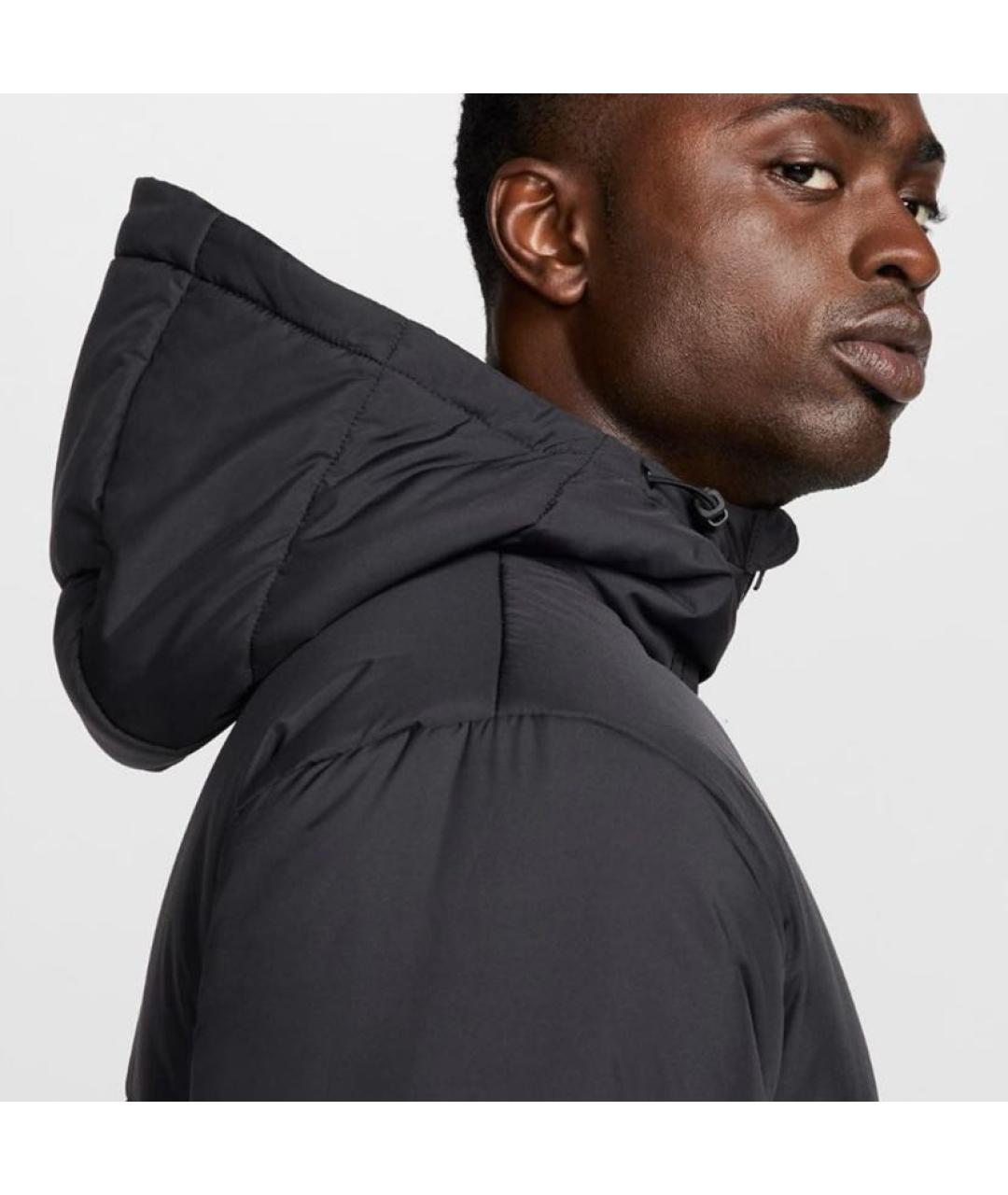 NIKE Черный полиэстеровый пуховик, фото 5