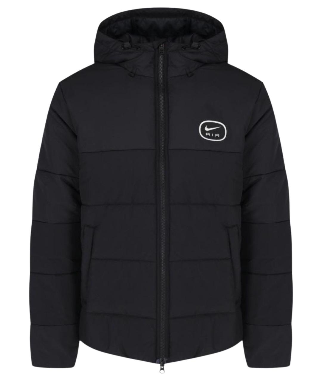 NIKE Черный полиэстеровый пуховик, фото 1
