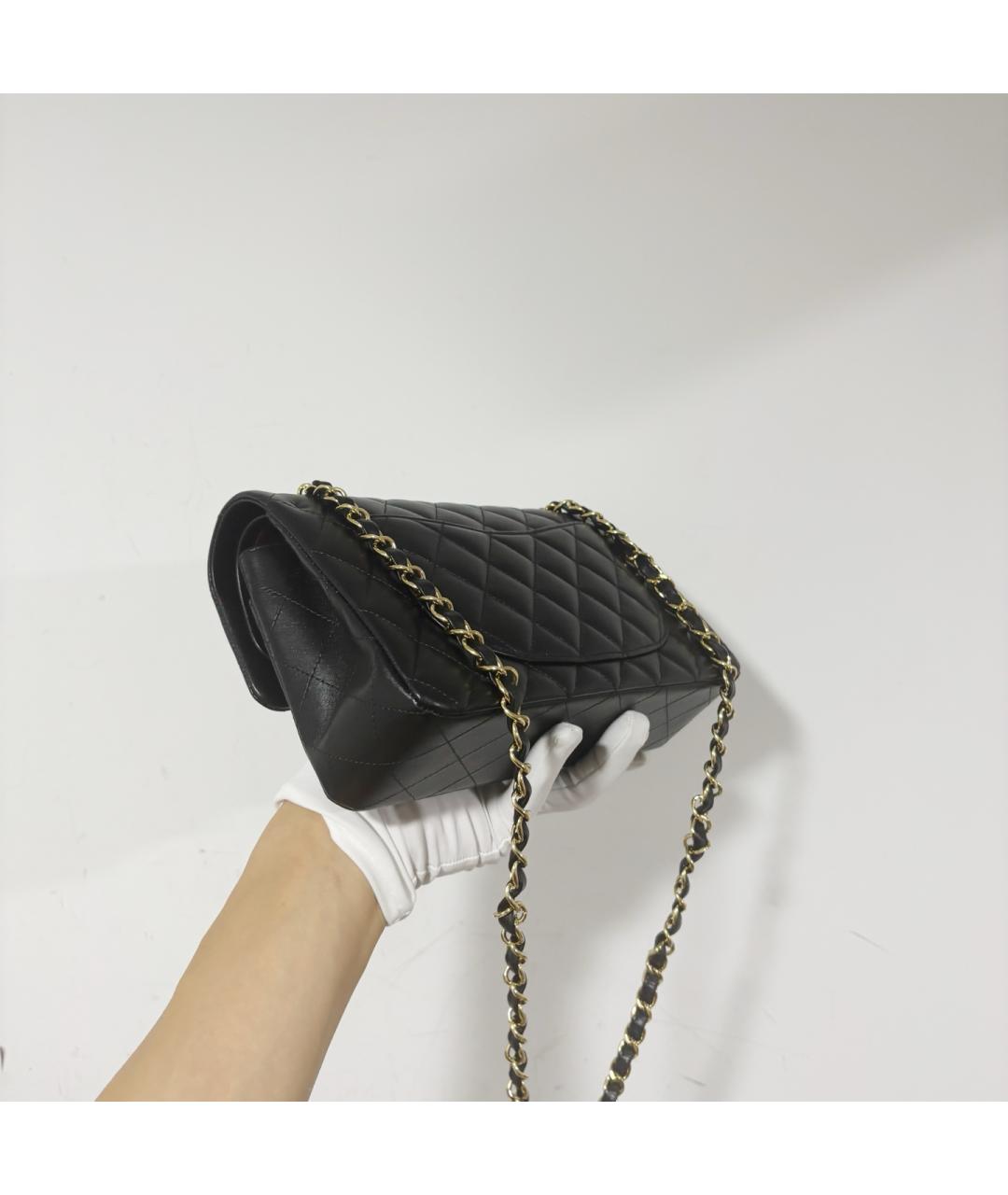 CHANEL Черная кожаная сумка через плечо, фото 4