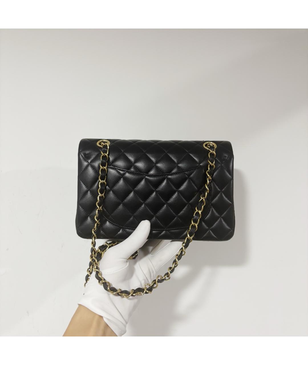 CHANEL Черная кожаная сумка через плечо, фото 3