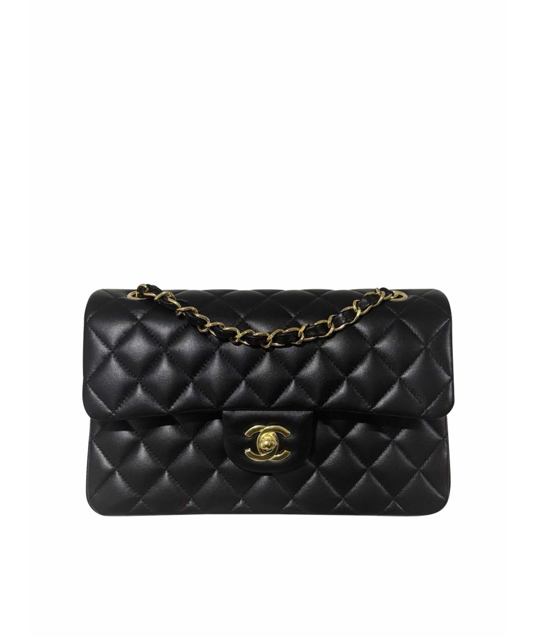 CHANEL Черная кожаная сумка через плечо, фото 1