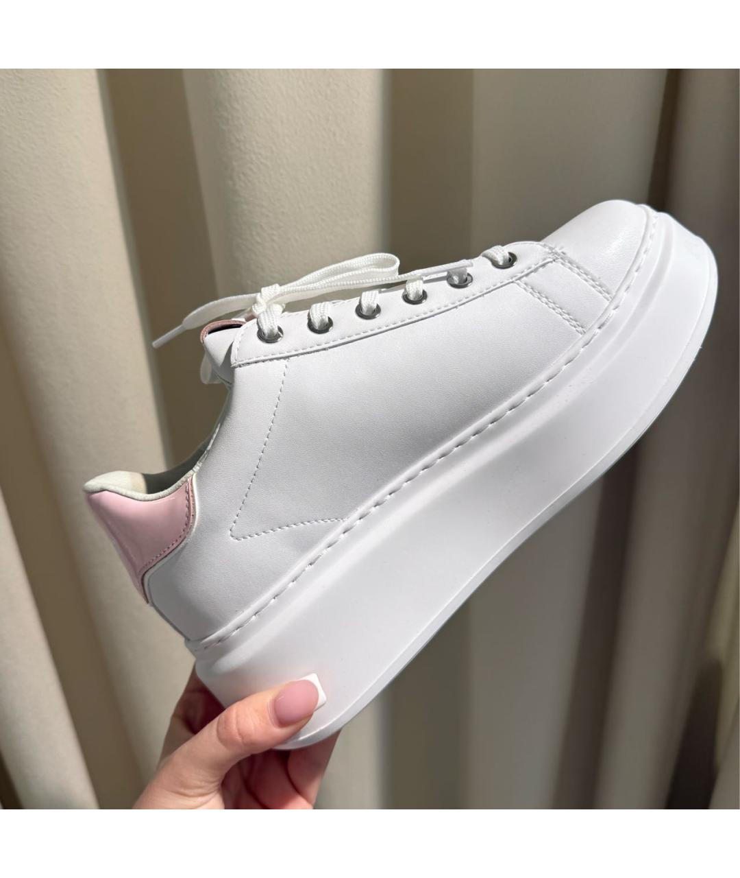 KARL LAGERFELD Белые кожаные кеды, фото 4