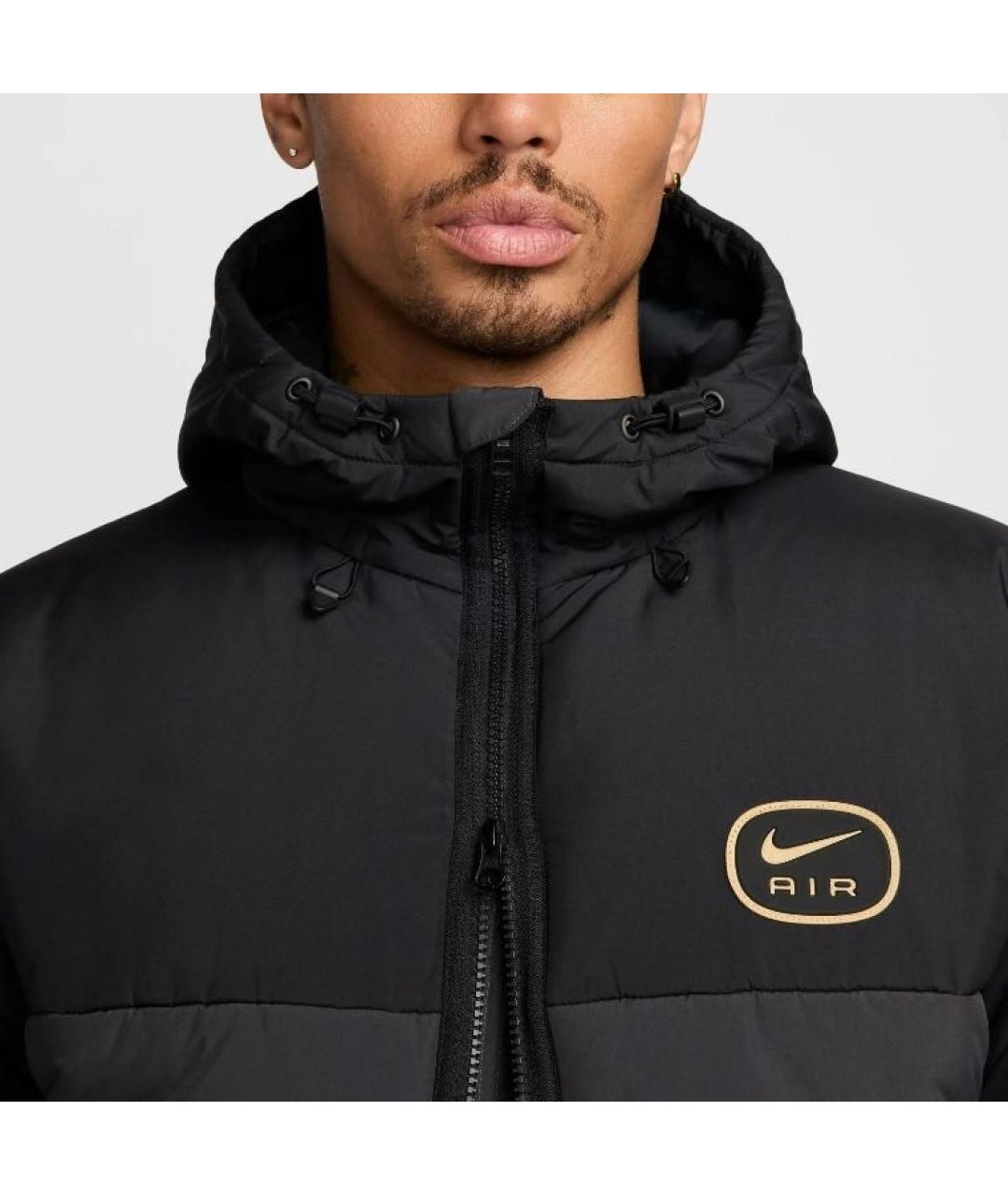 NIKE Черный полиэстеровый пуховик, фото 7