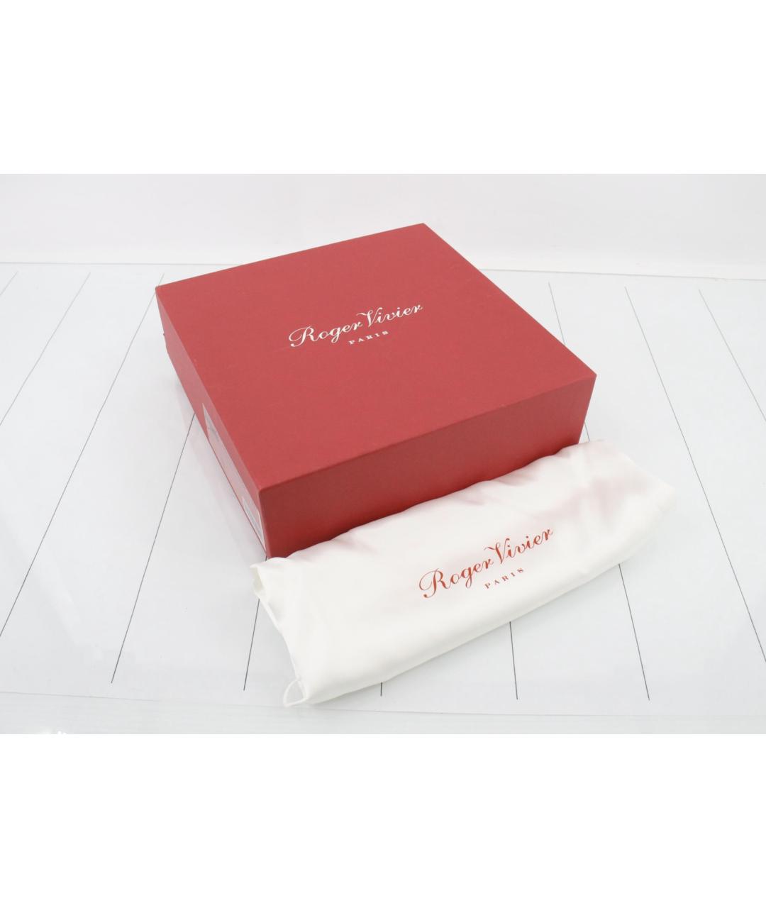 ROGER VIVIER Голубая замшевая сумка через плечо, фото 5