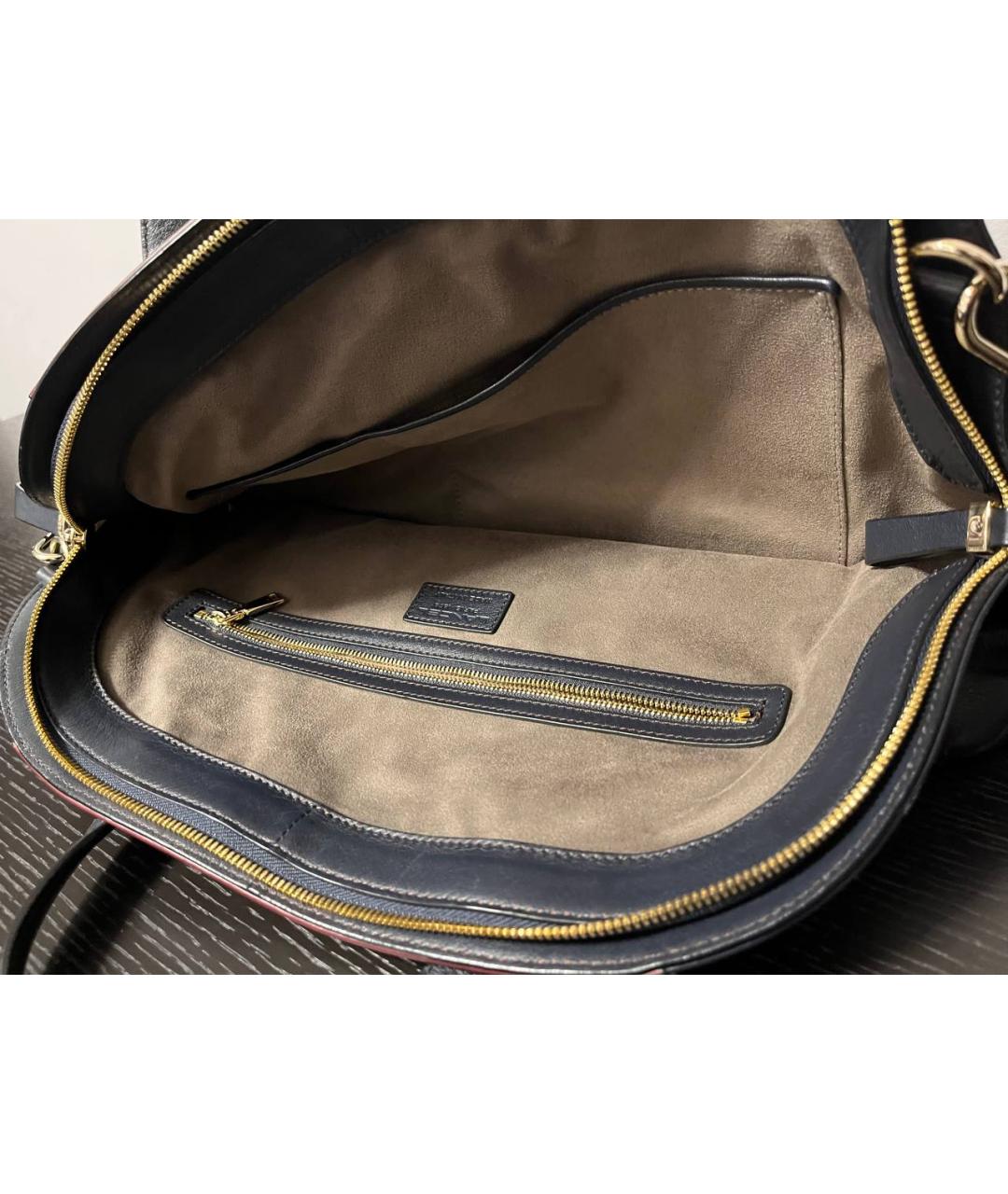 LANCEL Бордовая кожаная сумка с короткими ручками, фото 4