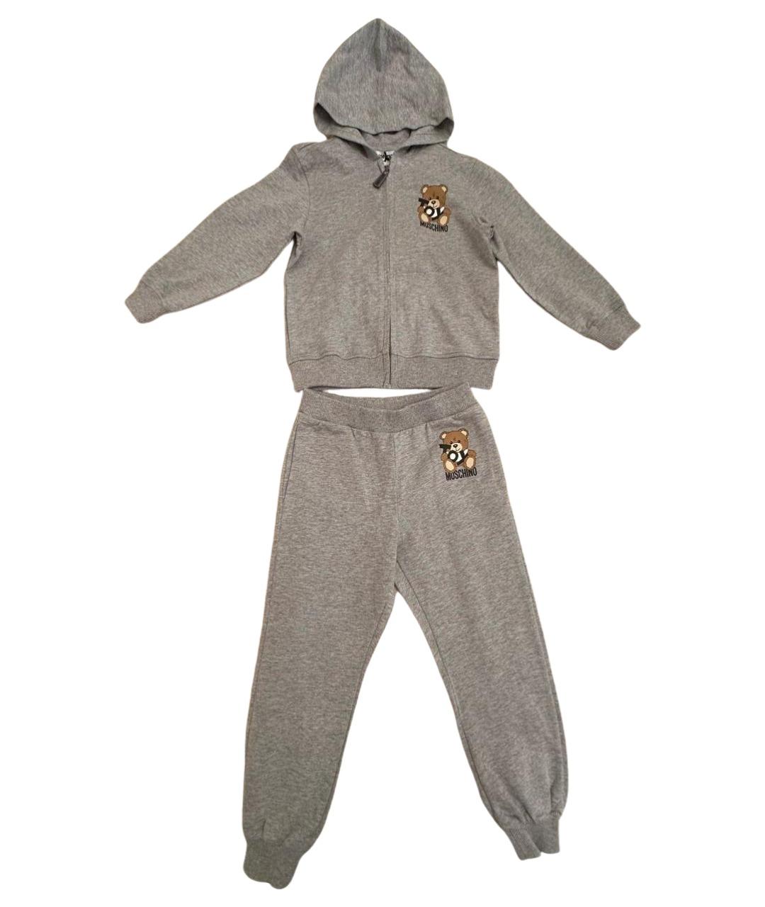 MOSCHINO Серый хлопковый комплект, фото 1