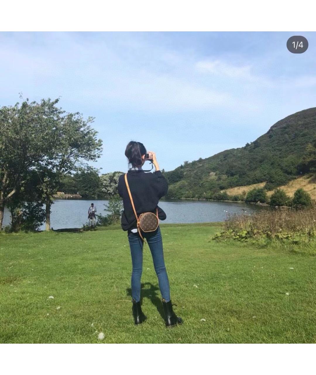 LOUIS VUITTON Коричневая сумка через плечо, фото 8