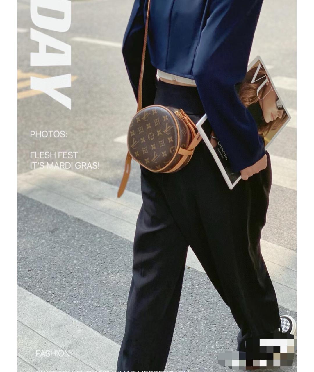 LOUIS VUITTON Коричневая сумка через плечо, фото 7