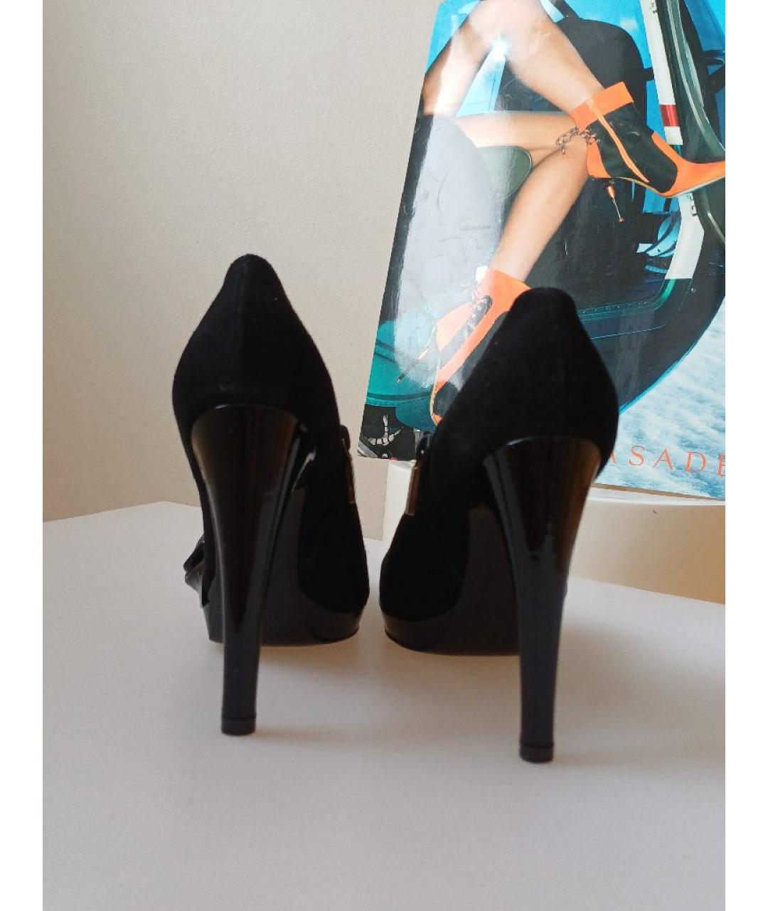 CASADEI Черные замшевые туфли, фото 7