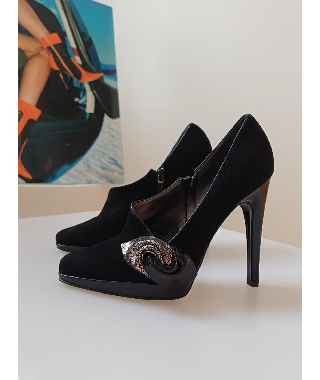 CASADEI Черные замшевые туфли, фото 2