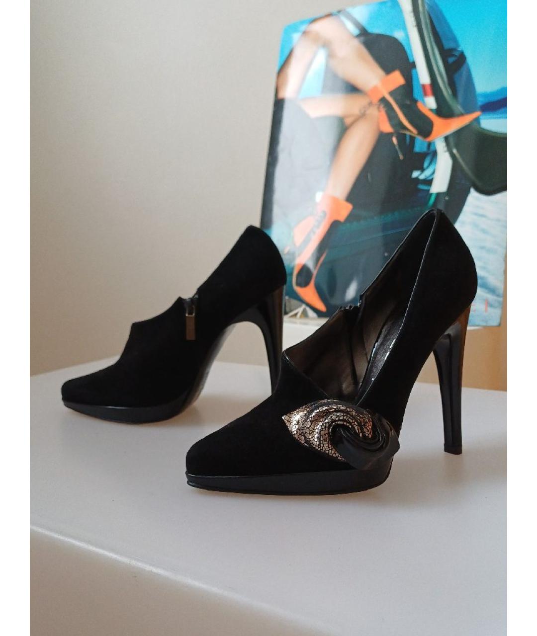 CASADEI Черные замшевые туфли, фото 3