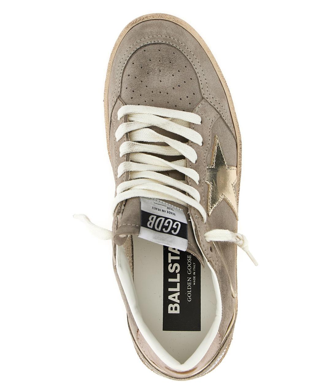 GOLDEN GOOSE DELUXE BRAND Серые замшевые кеды, фото 4