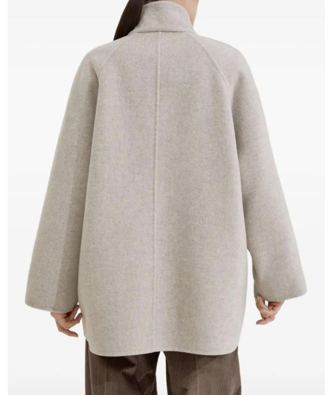 BRUNELLO CUCINELLI Серое шерстяное пальто, фото 3
