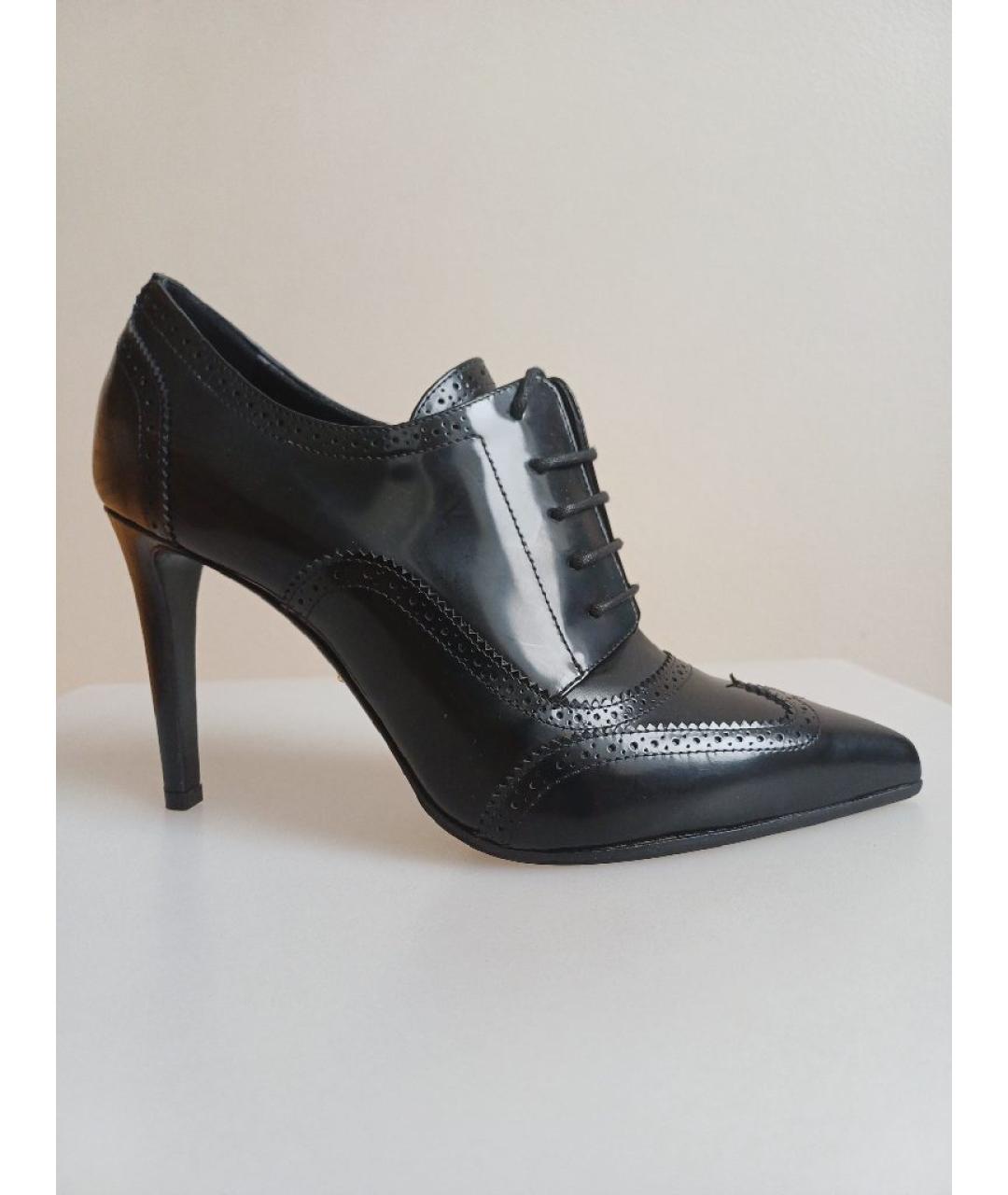 SERGIO ROSSI Черные ботильоны из лакированной кожи, фото 9