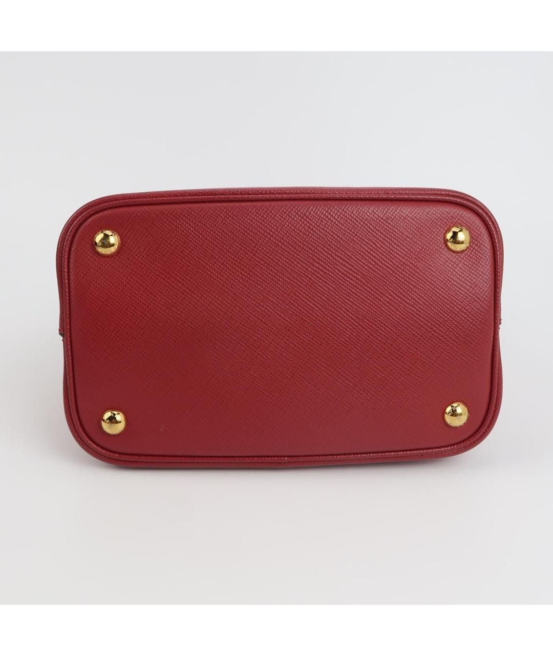 PRADA Красная кожаная сумка через плечо, фото 6
