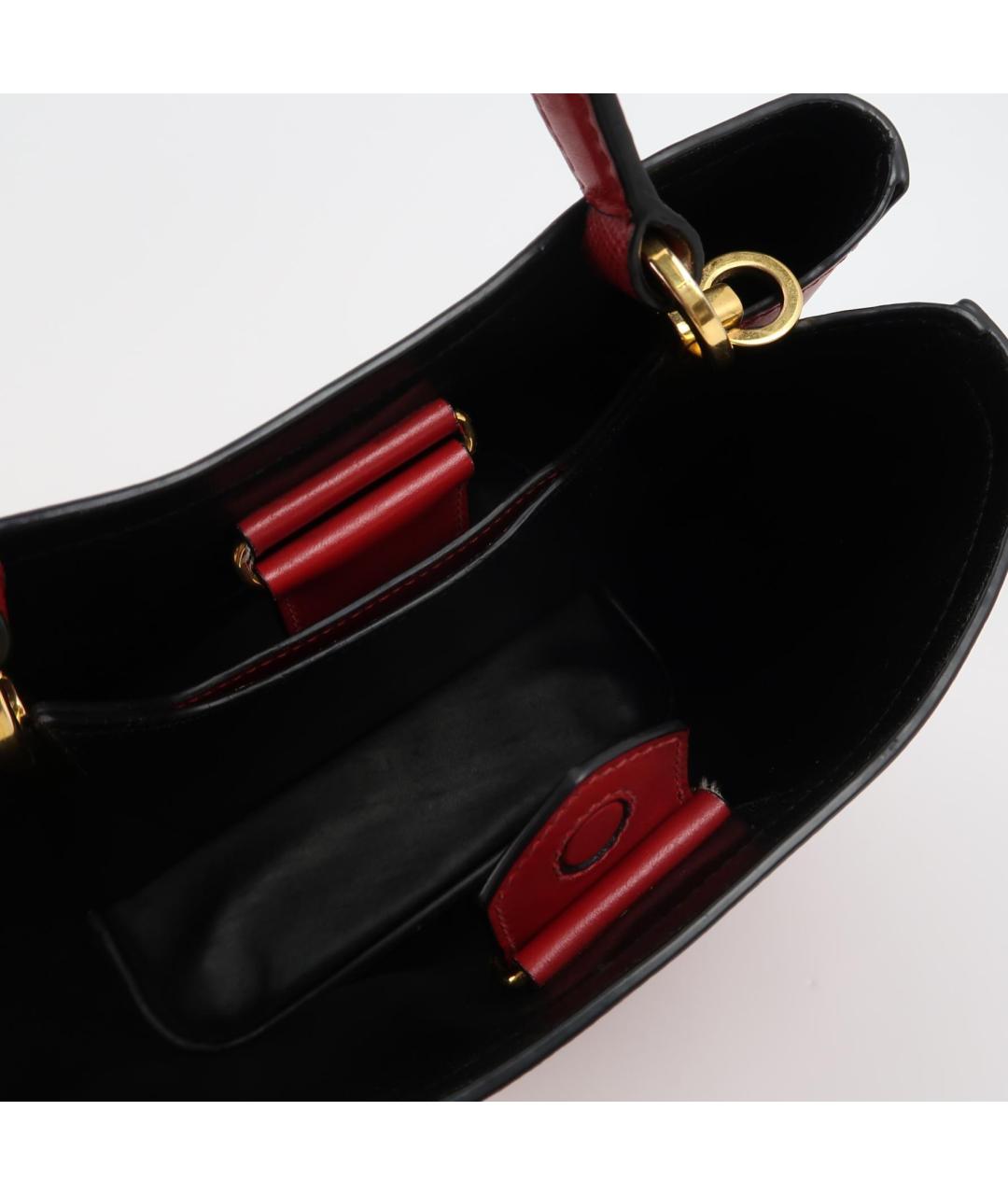 PRADA Красная кожаная сумка через плечо, фото 7