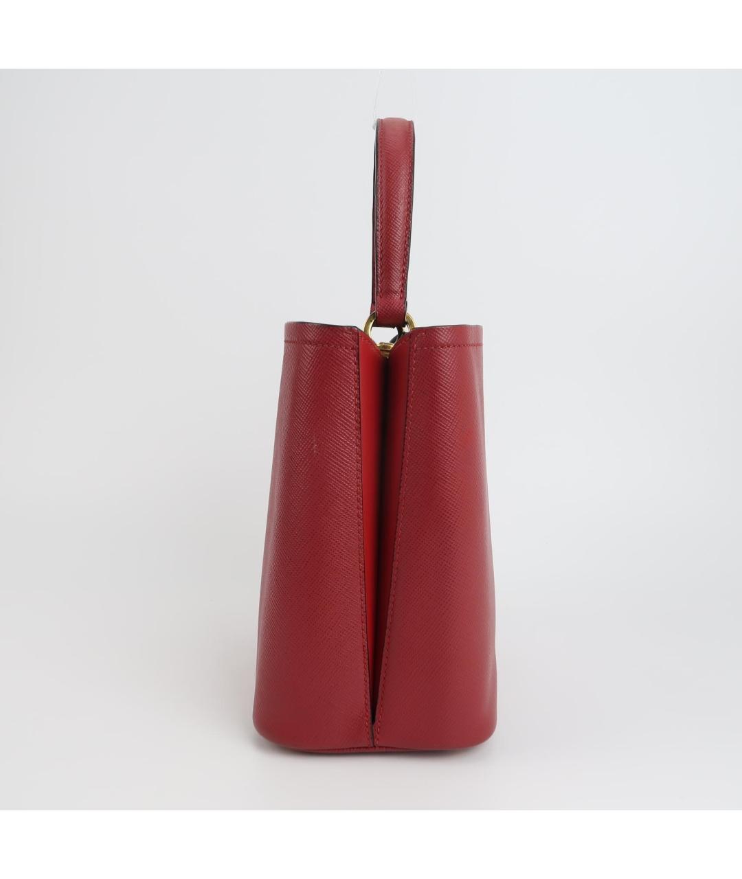 PRADA Красная кожаная сумка через плечо, фото 3