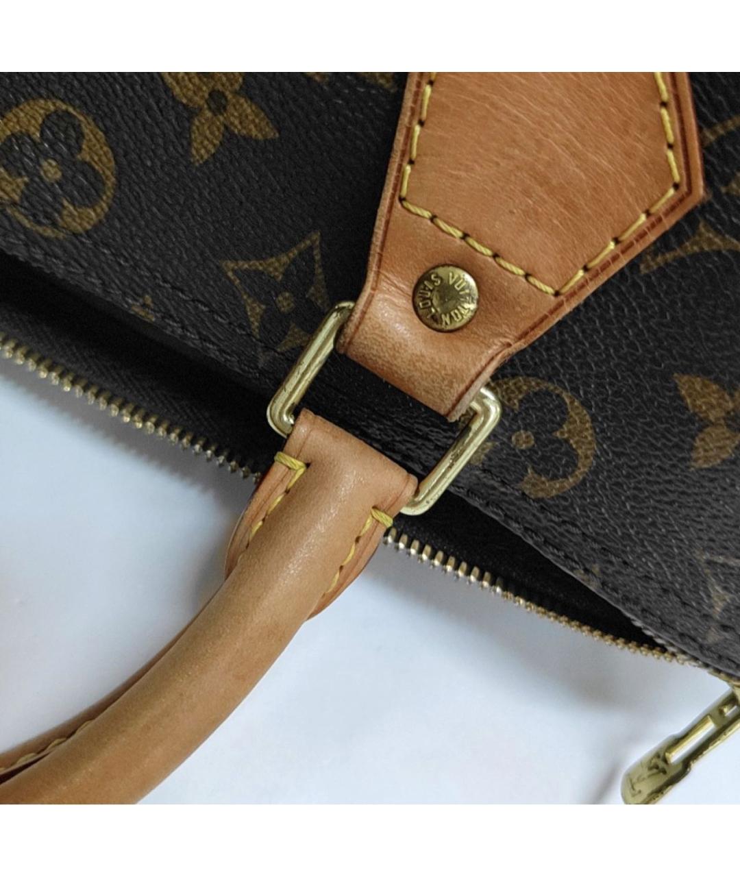 LOUIS VUITTON Коричневая сумка с короткими ручками, фото 5