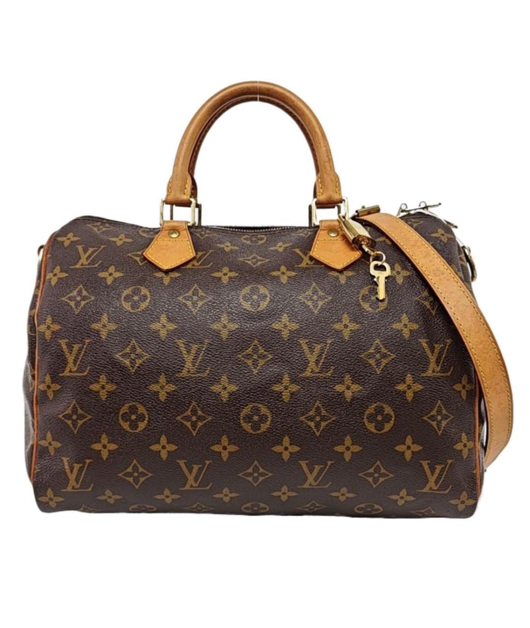 LOUIS VUITTON Коричневая сумка с короткими ручками, фото 1
