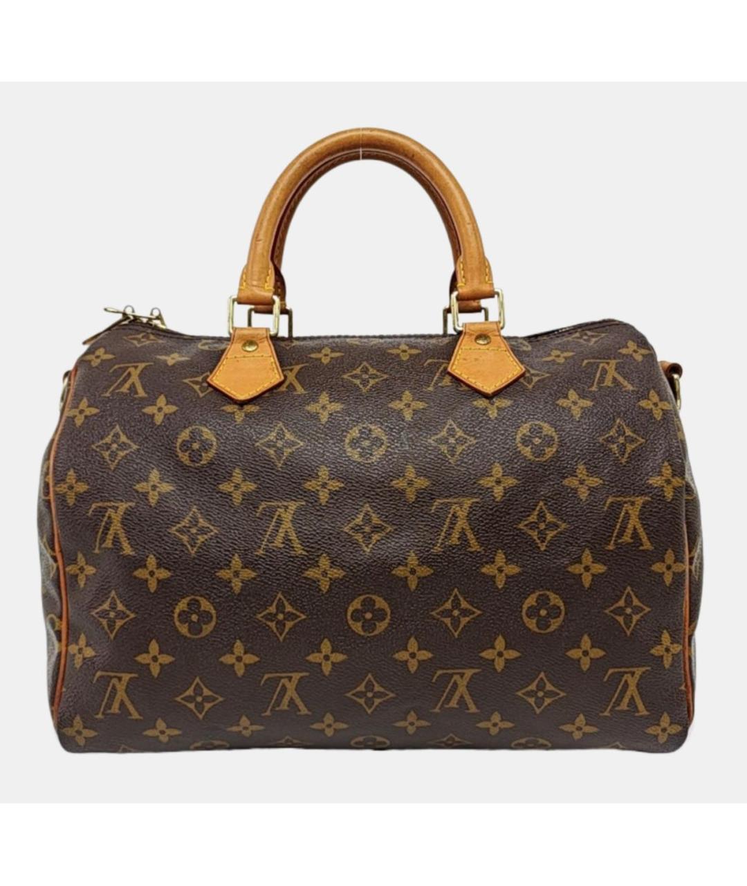 LOUIS VUITTON Коричневая сумка с короткими ручками, фото 4