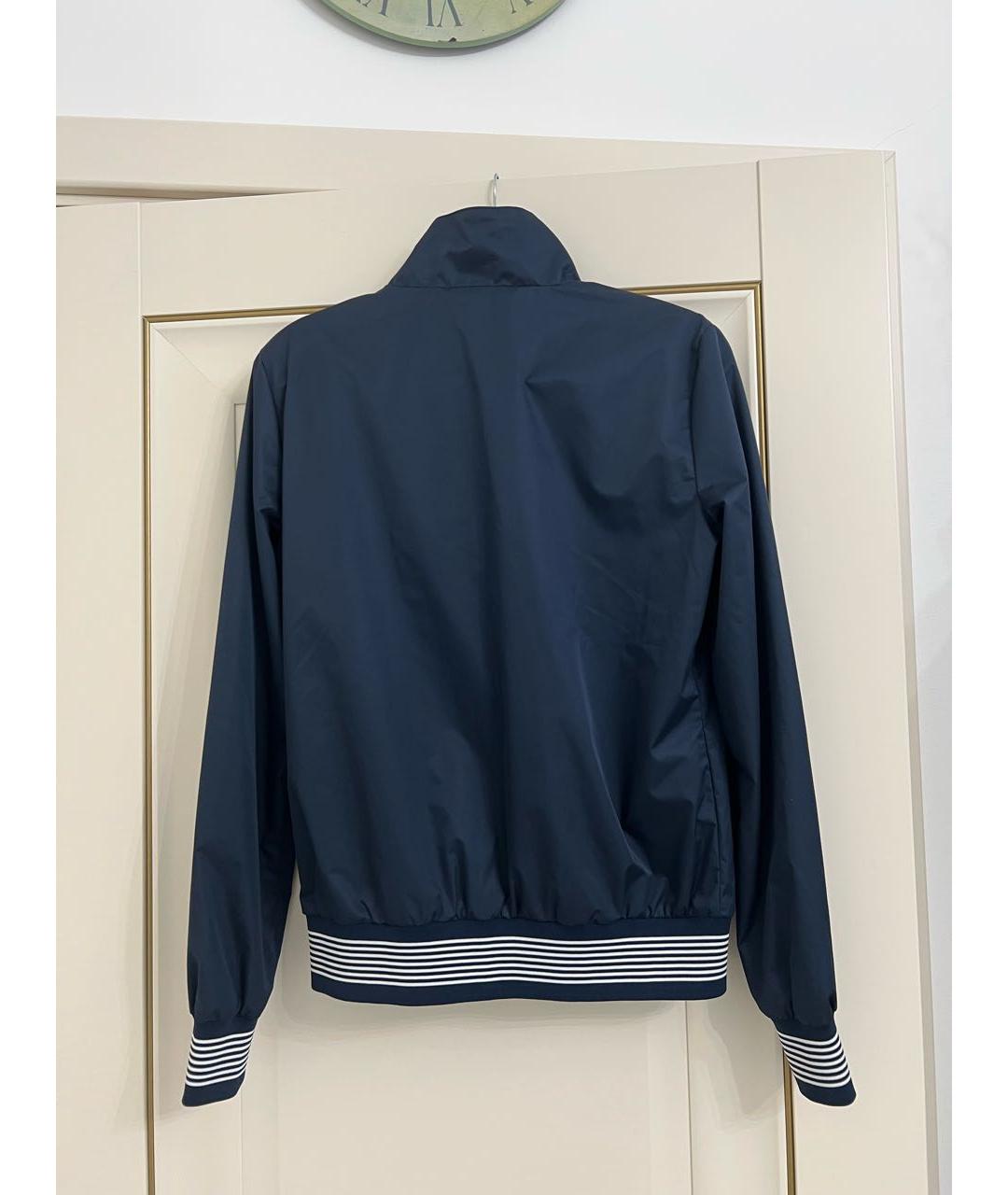 EMPORIO ARMANI Темно-синяя полиэстеровая куртка, фото 2