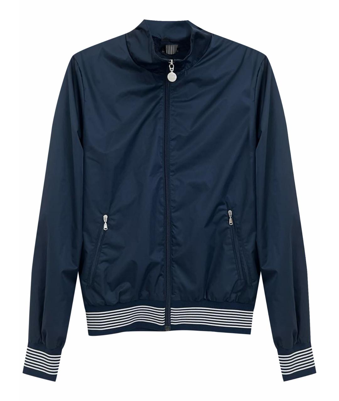 EMPORIO ARMANI Темно-синяя полиэстеровая куртка, фото 1