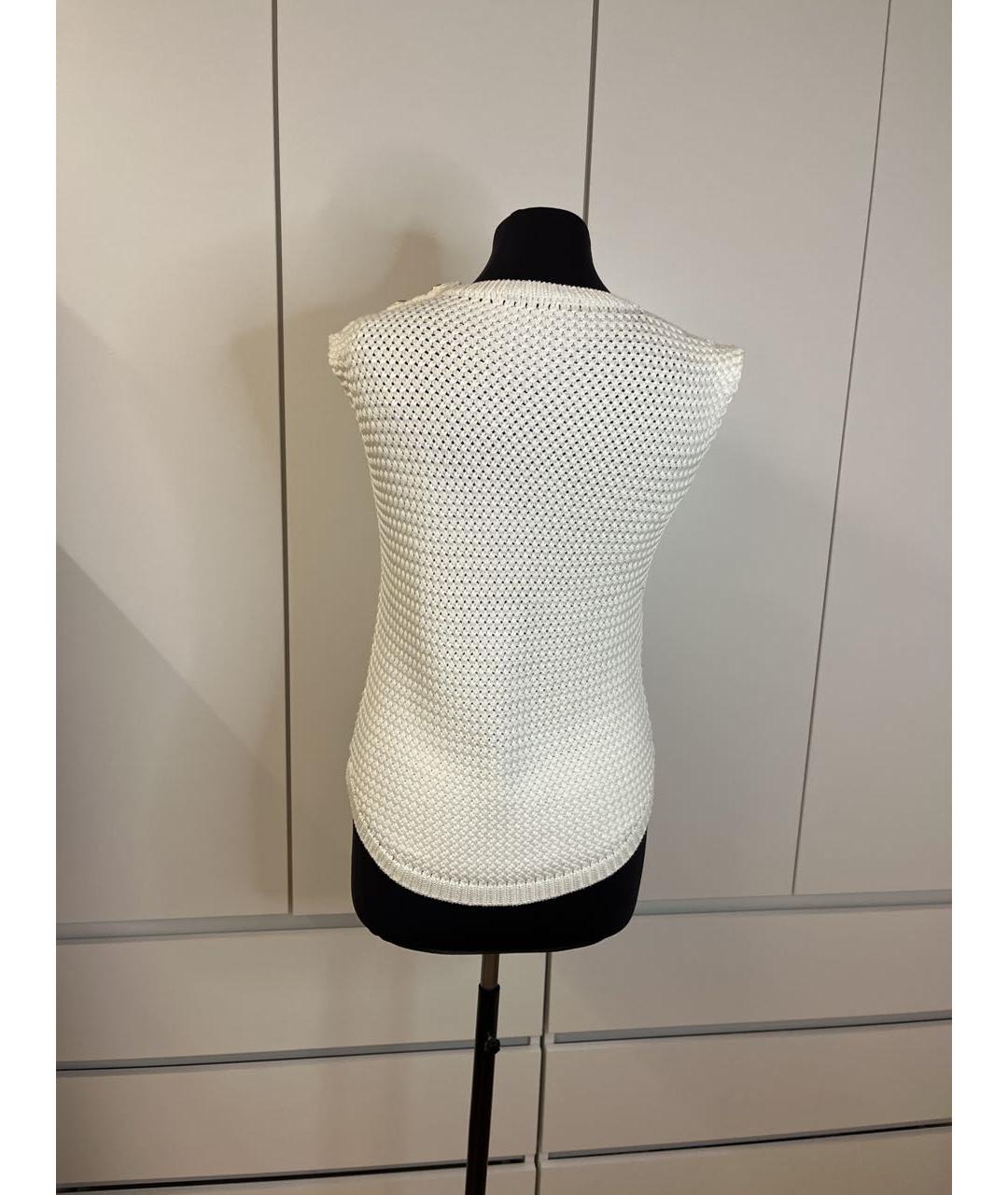BALMAIN Белый вискозный джемпер / свитер, фото 2