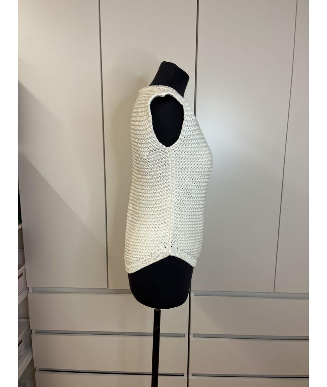 BALMAIN Белый вискозный джемпер / свитер, фото 5